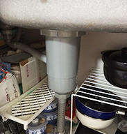 キッチンや台所の配水管から水漏れ